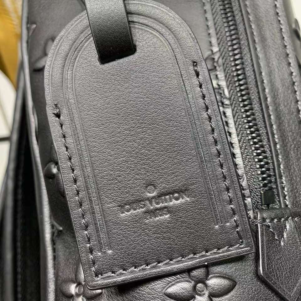 Louis Vuitton Armand Backpack In Black Monogram Seal Leather