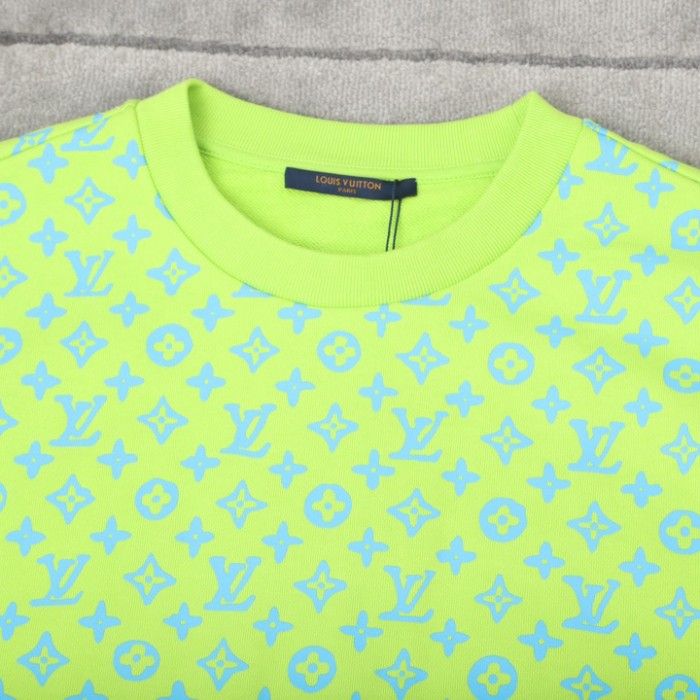 Louis Vuitton Monogram Rainbow Playground Graphic Sweatshirt Green/Yellow  for Men